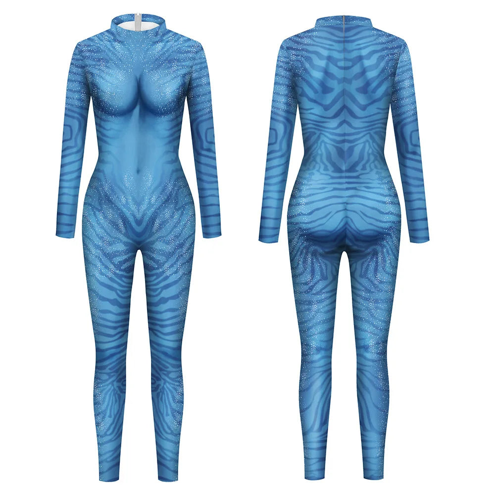 Avatar Costumes Women and Men Costume the Way of Water Bodysuit Sexy Jumpsuit for - B142-254 / XL