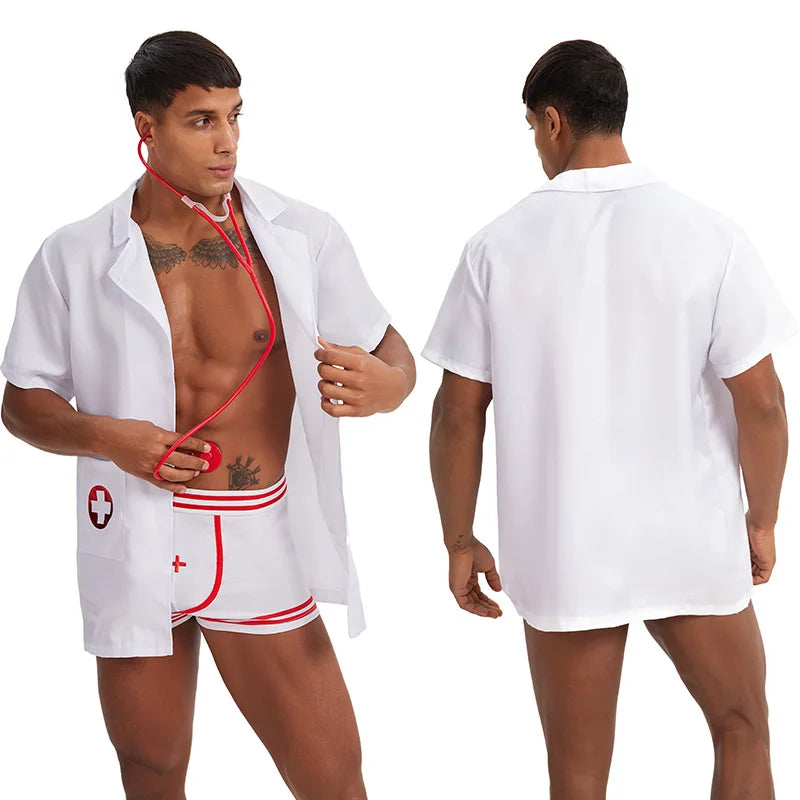 Bar Sexy Men Costume Sailor Thief Police Nurse Uniform Temptation Sexy Lingerie Set - View 8