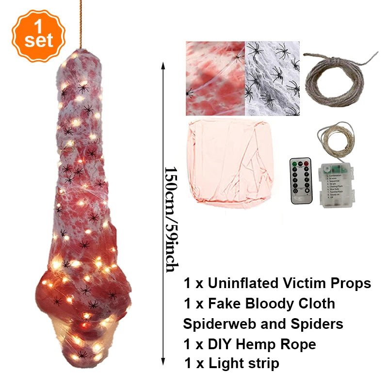 Halloween Dead Props Horror Outdoor Decoration Creepy Corpse Lamp Set Scary - product image 7