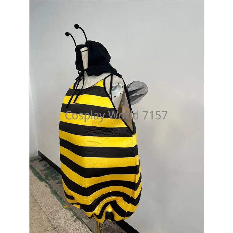 Family Animal Costumes for Men Women Halloween Fancy Bee Costume Outfits Adults Toddler - YELLOW / 43.3 in (110 cm)