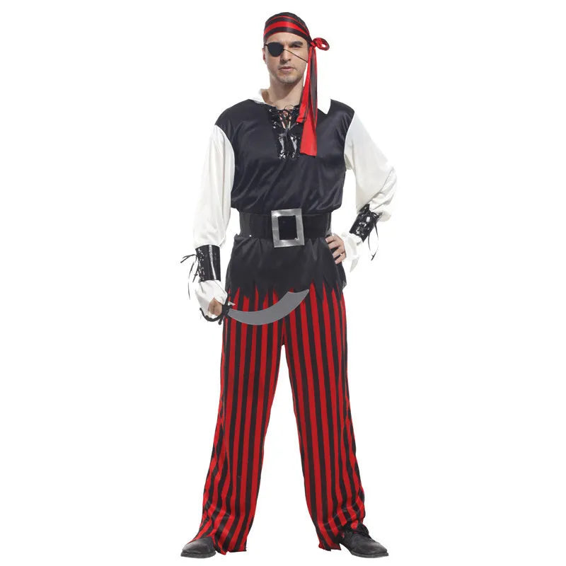 Pirate Costumes for Women Men Adult Halloween Male Captain Jack Sparrow Costume Pirates of the Caribbean - product image 2