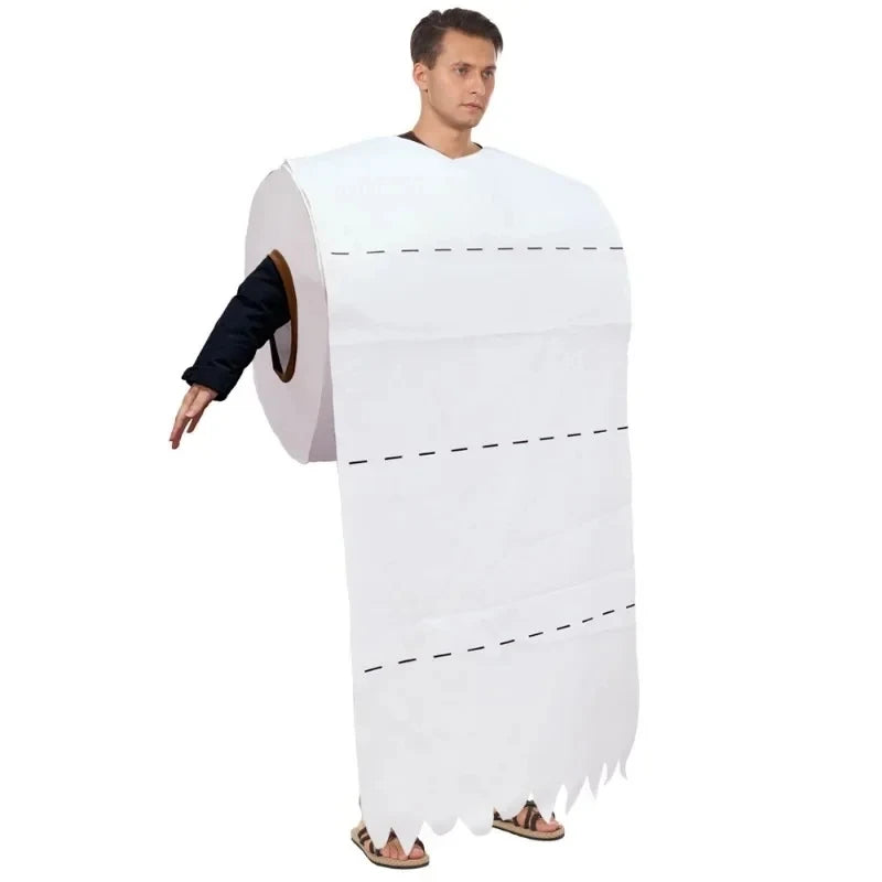 Halloween Couple Spoof Toilet Paper Makeup Stage Performance Cosplay - view 6