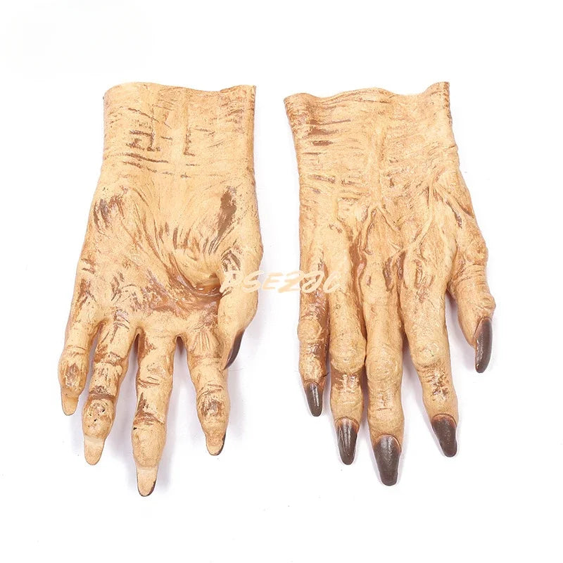 Halloween Makeup Party Props Pranks Terrifying Zombie Blood Gloves Cosplay and Glue Gloves - product image 3