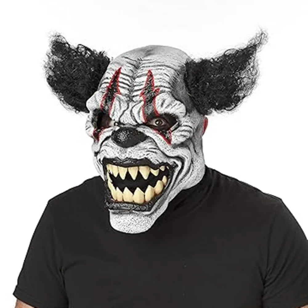 Horror Scary Evil Mask Halloween Costume Creepy Devil Zombie Grimace Costume - View 3