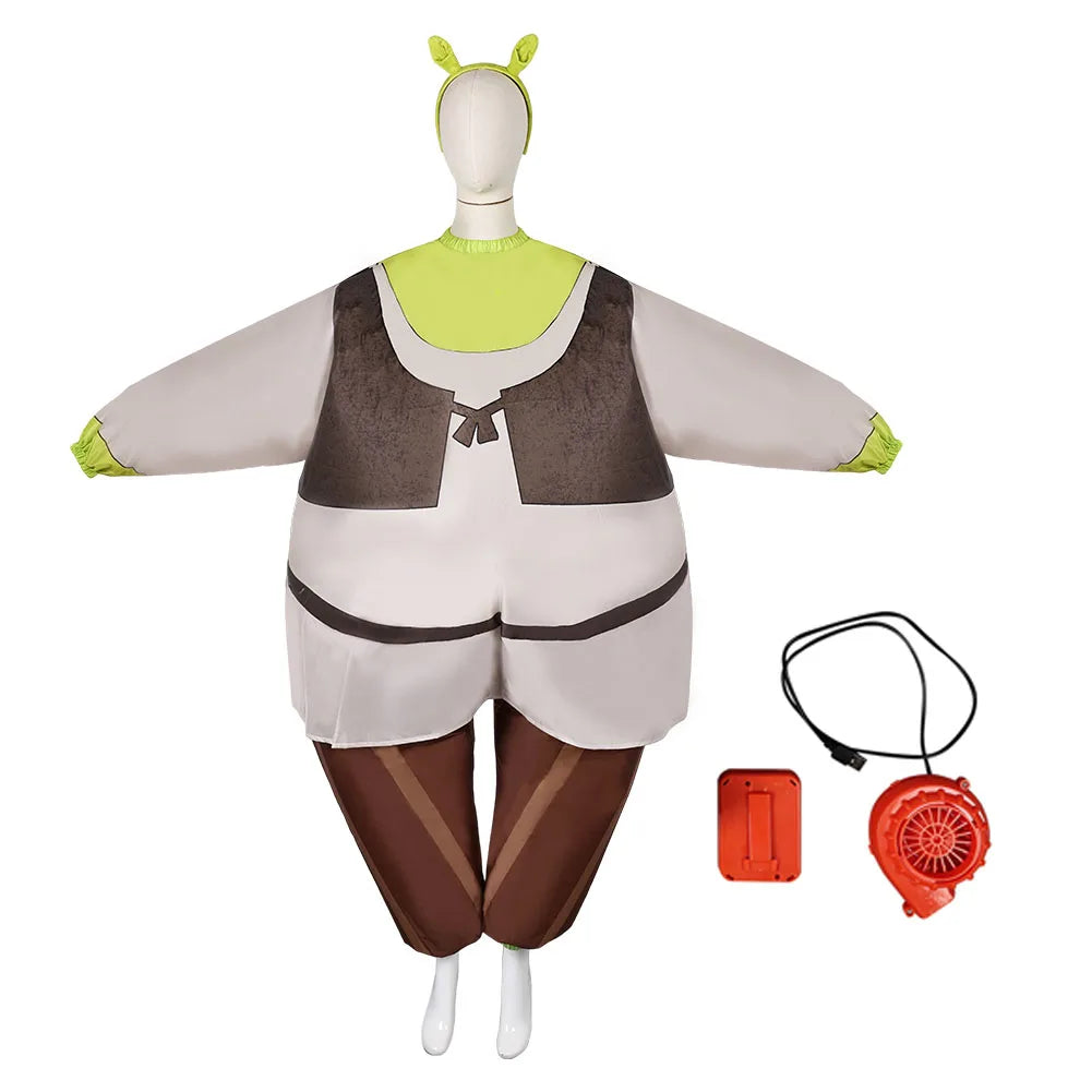 Shrek Cosplay Party Inflatable Costume Monster Fiona Roleplaying Hair Band Inflation Pump Stage Outfits - product image 6