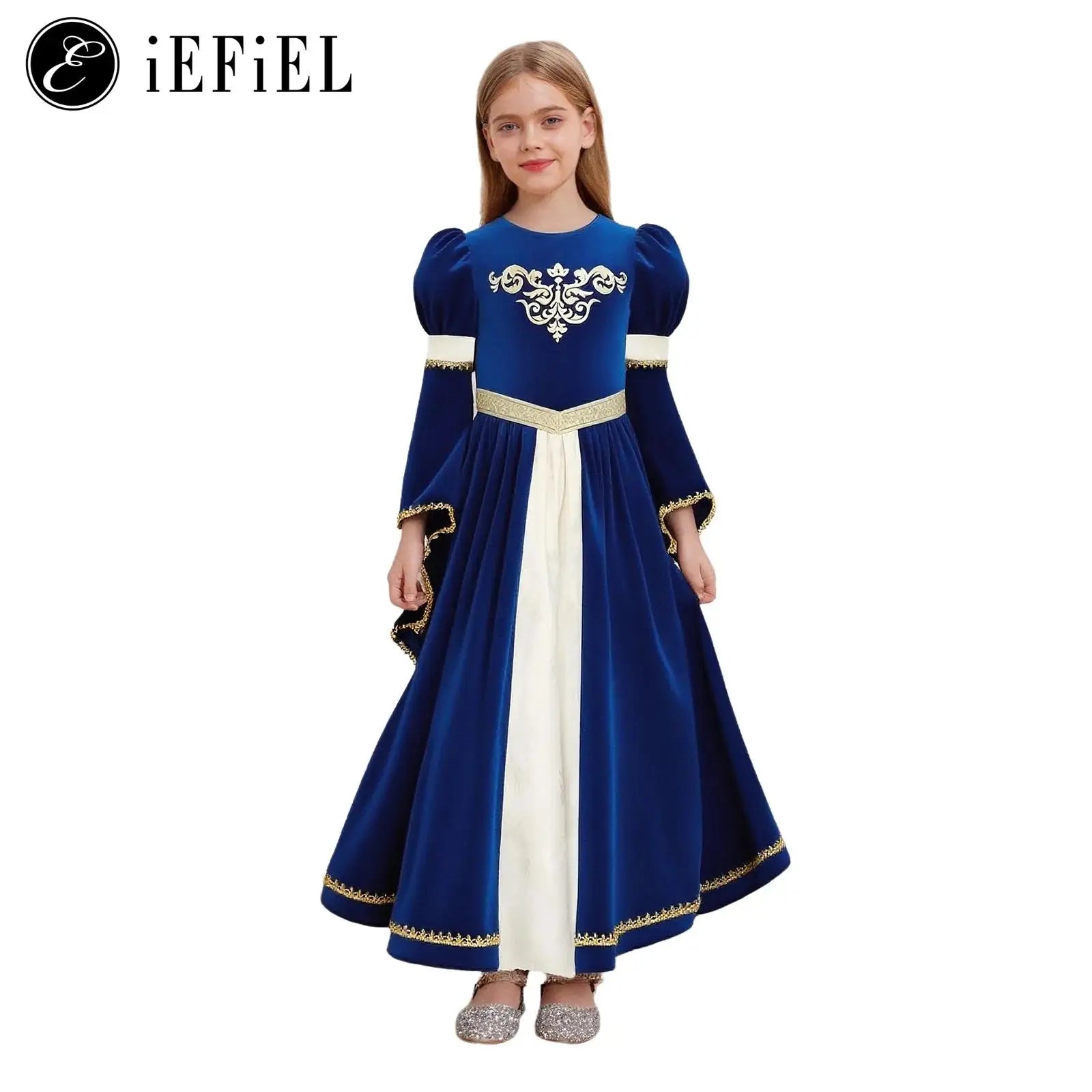 Girls Medieval Princess/Victorian Queen Halloween Cosplay Costume Bell Long - product image 1