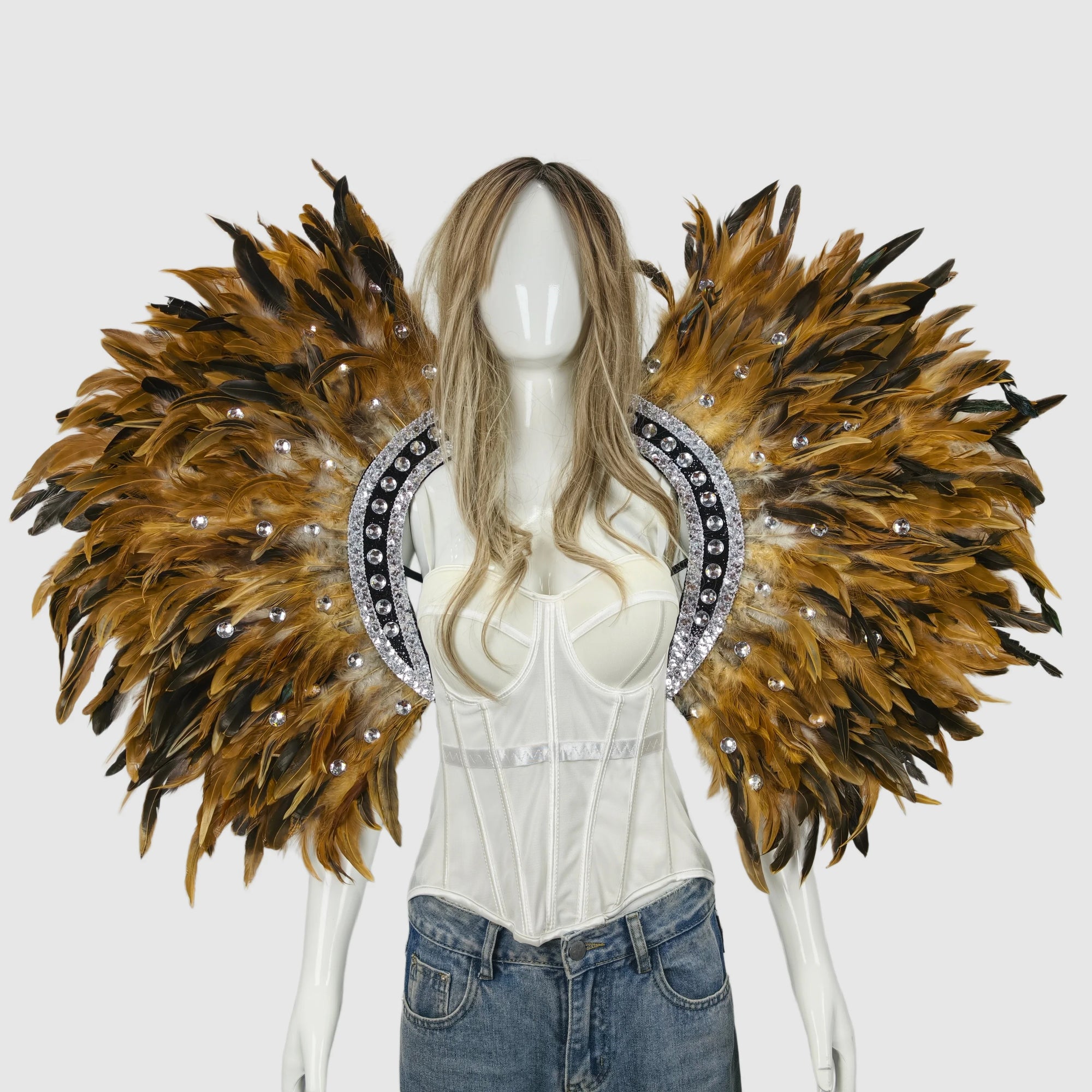 Feather shawls and scarves for Halloween, unisex, feather carnival - product image 12