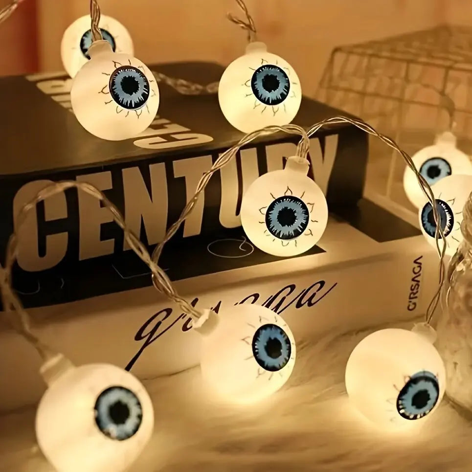 Halloween Decorations Eyeball String Lights LED Fairy Lights Spooky Horror - product image 1