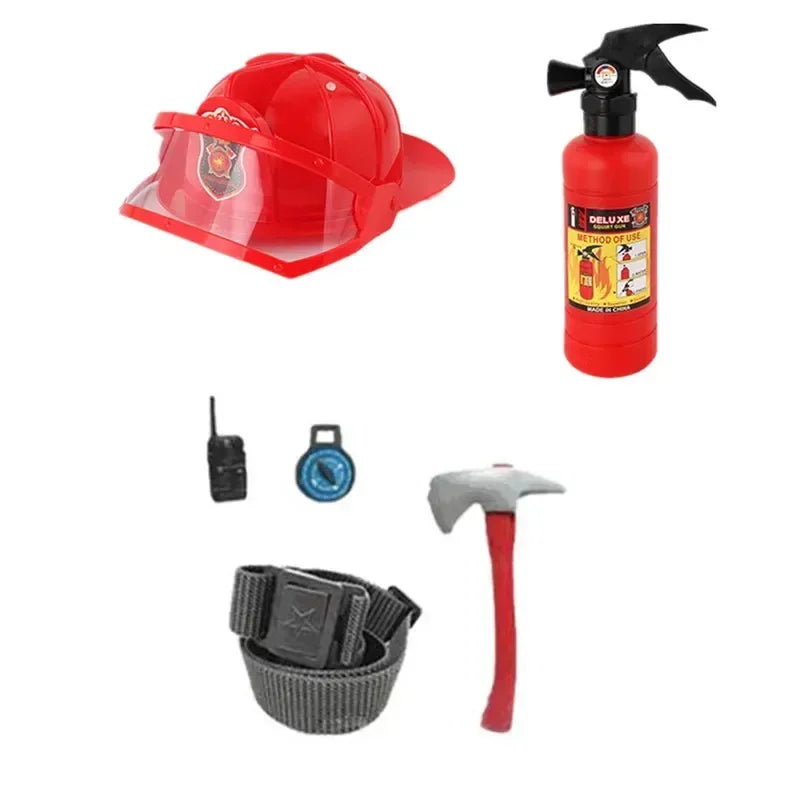 Halloween Costume Kids Firefighter Uniform Kids Sam Fireman Role Work Suit Boy Girl - 1 / 100