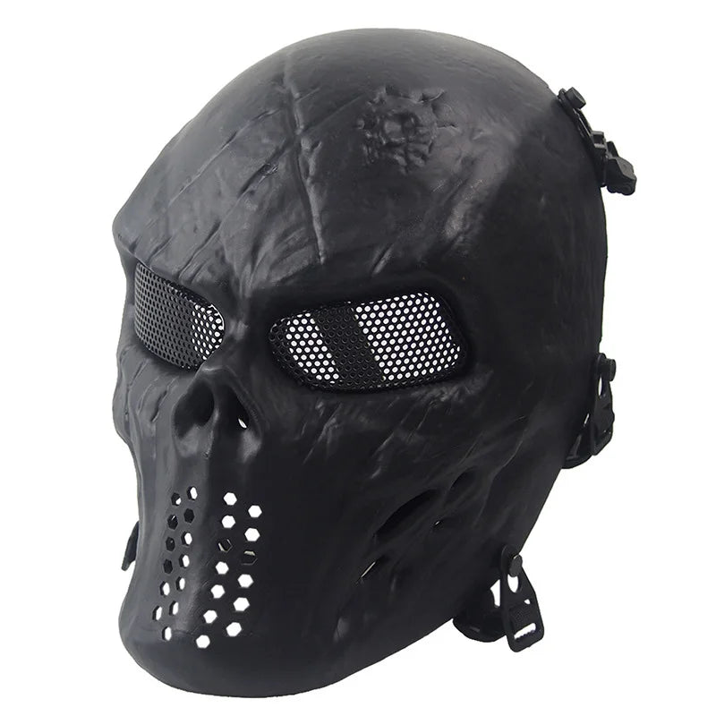 Men's Skull Warrior Mask Cool Camouflage Party Cosplay Accessory Unique Birthday Gift for Boyfriend Horror