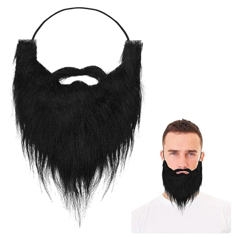 Fake Beard Party Beard Halloween Beard Santa Claus Big Beard White Long Hair - product image 1