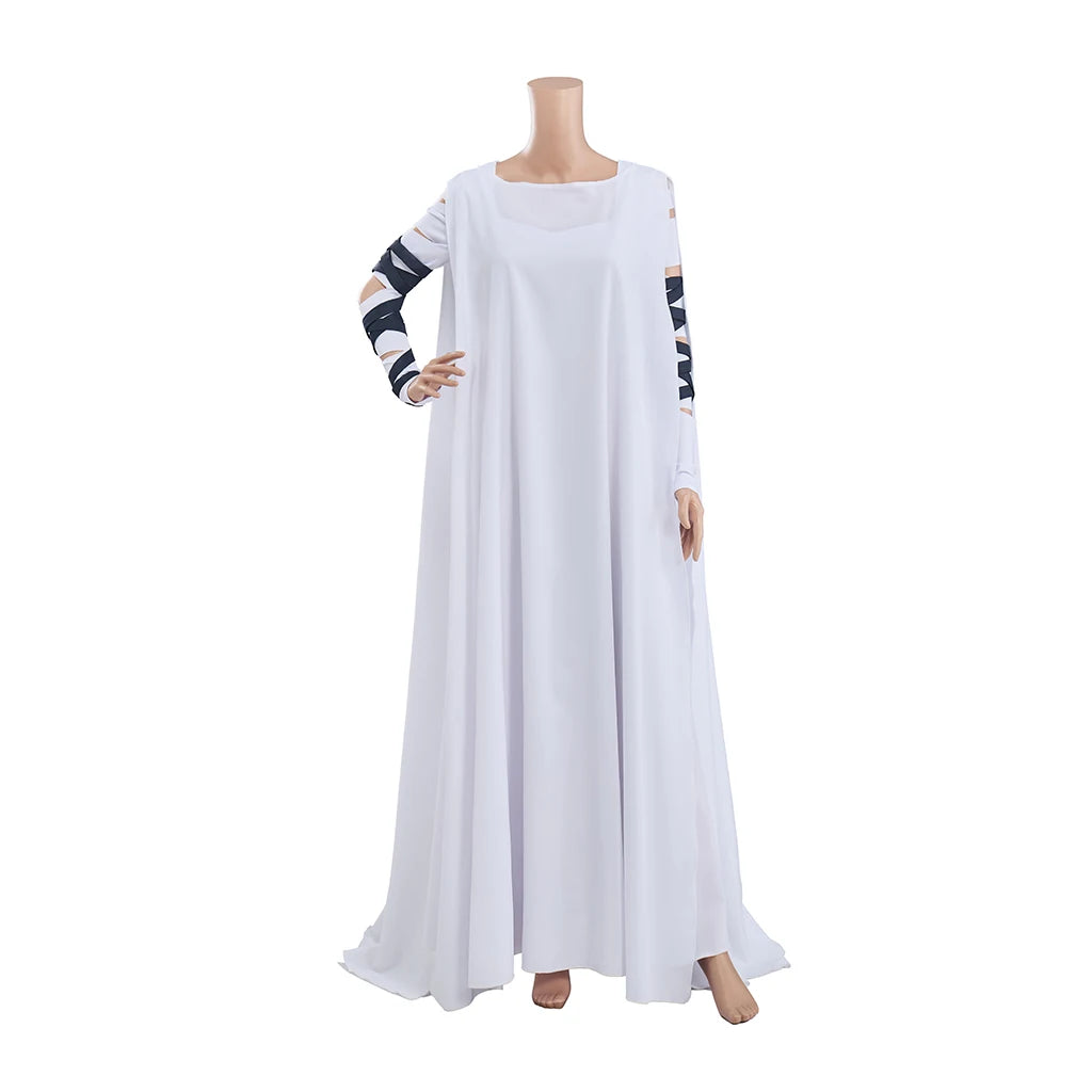 Women's Gothic Monster Bride White Maxi Dress – Halloween Costume