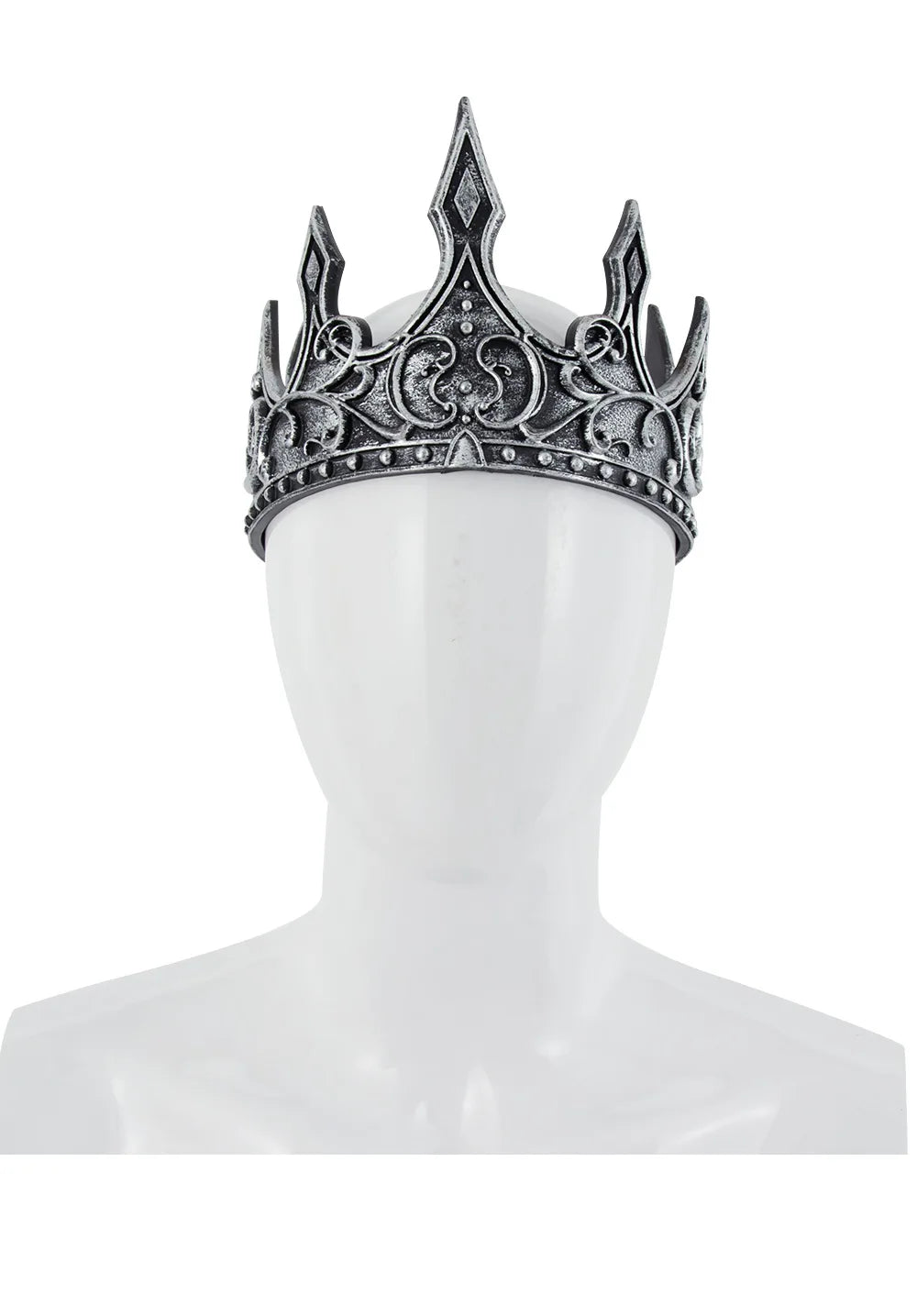 Royal King Crown – Gold or Silver Medieval Costume Headpiece