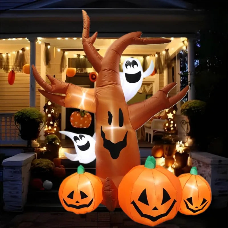 Inflatable Toy Scary Pumpkin Tree Halloween Inflatable Model Luminous Day of - product image 5