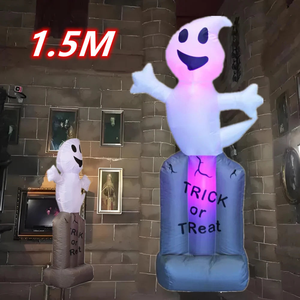 5/8FT Inflatable Decor Tombstone Ghost Pumpkin Skull Decoration