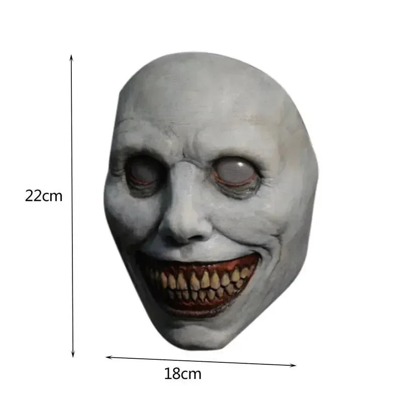 White-Eyed Exorcist Demon Latex Halloween Mask - product image 6
