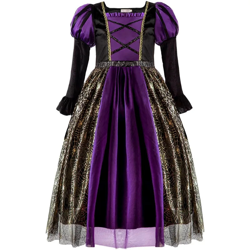 Kids' Girls Witch Vampire Dresses Clothes Dress Up Clothes for Costume - alternate view 2