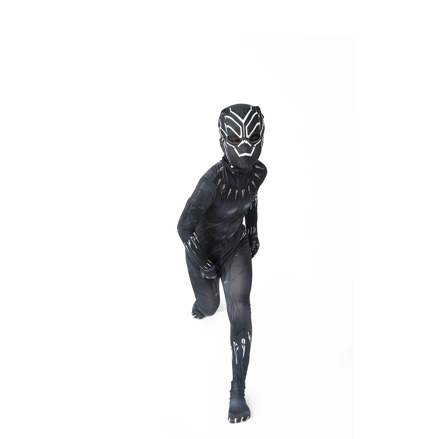 Anime Superhero Black Feline Hero Men Adult Jumpsuits Panther Cosplay Halloween Costume Bodysuits