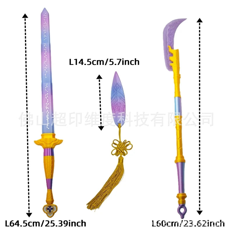 3PCS Hunters Knife For Mira Cartoon Cosplay Swords Props For Rumi Enhanced Version Carnival Cosplay Costume - product image 2