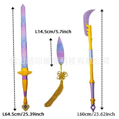 3PCS Hunters Knife For Mira Cartoon Cosplay Swords Props For Rumi Enhanced Version Carnival Cosplay Costume - product image 2