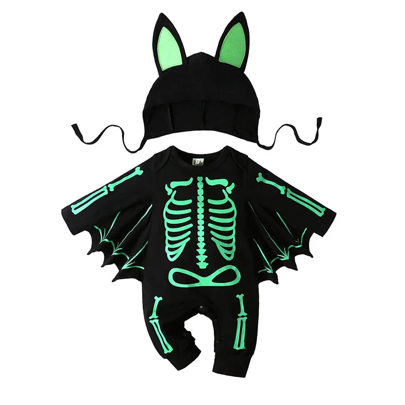 Baby Girls Boys Children Jumpsuit Pumpkin Costume Toddler Sleeveless Jumpsuit