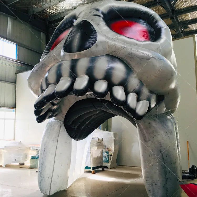 Outdoor Halloween Decoration Inflatable Skull Entrance Arch Inflatable Human Skeleton Arcade Event - product image 3