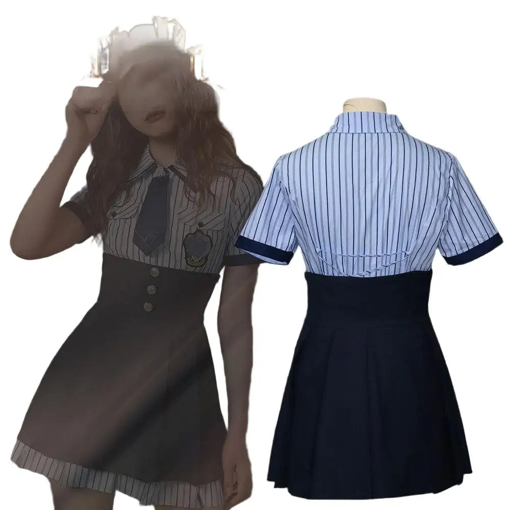 Women's Wizard School Uniform Cosplay Costume - Gryffindor Style Magic Sorceress Robe & Tie Set for Halloween - product image 4
