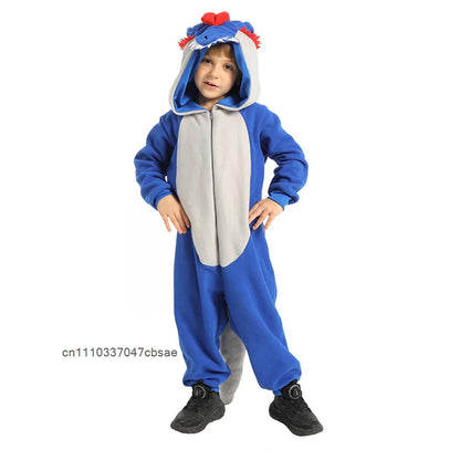 Animal Dinosaur Cosplay Niño Costume Dinosaurs Carnival Halloween Outfit Blue Cute Dinosaures Onesie Clothing - product image 3