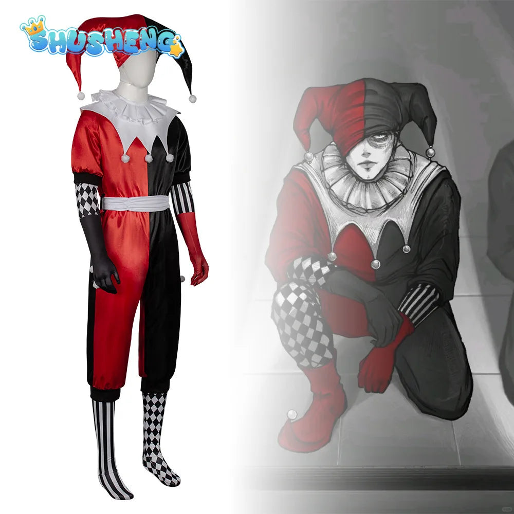 Horror Clown & Queen Costume Full Set Halloween Clown & Jester Costume - product image 2