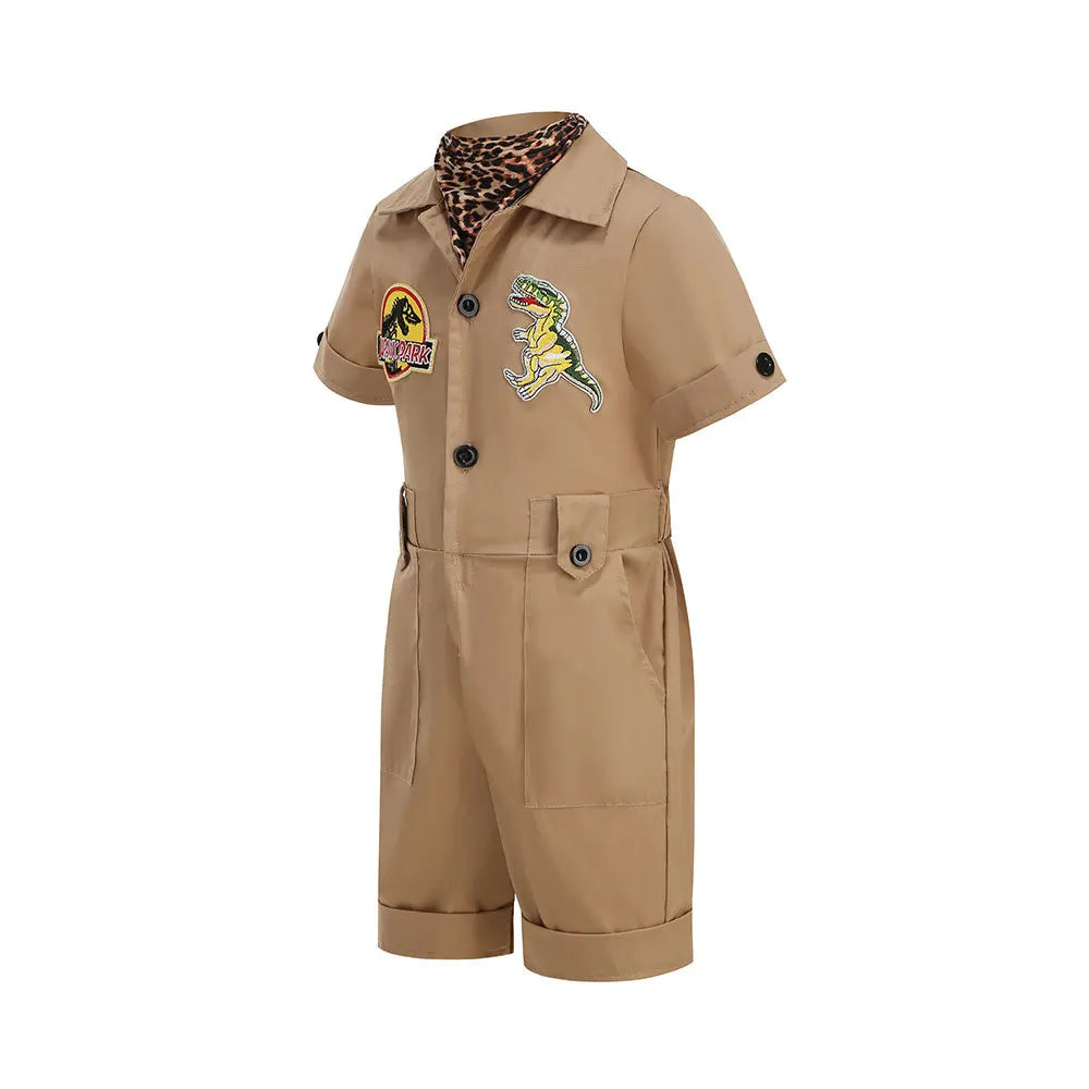 Kids' Safari Explorer Costume – Zookeeper Jumpsuit & Hat