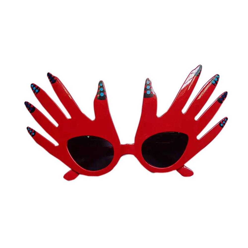 Movie Terrifier Clown Costume Glasses Red Hand Sunglasses Joker Eyewear Plastic Unisex - View 5