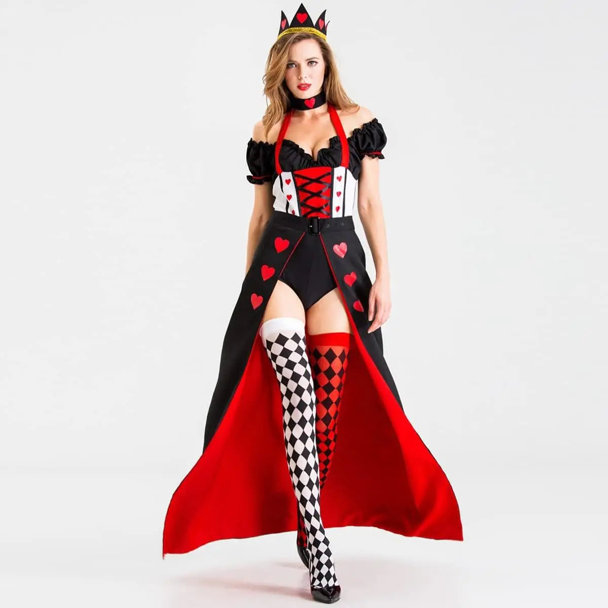Womens Halloween Dresses - Adult Cosplay Dance Clothes with Crown Fancy Dress Up Photoshoot - Discount Halloween City