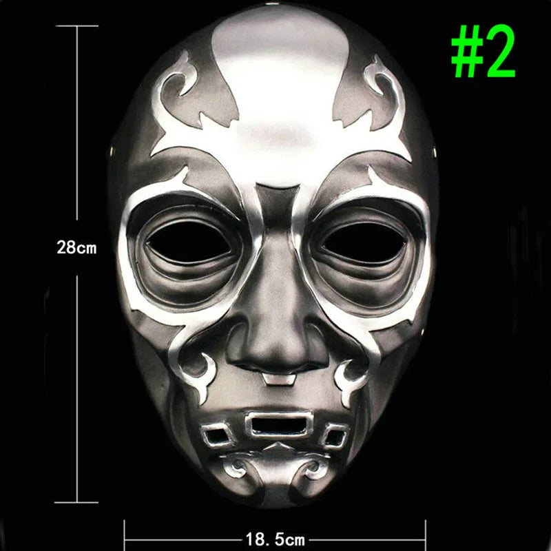 Halloween Death Eater Resin Mask Malfoy Costume Masks Costume Halloween Home Decoration - style 3 / China Mainland