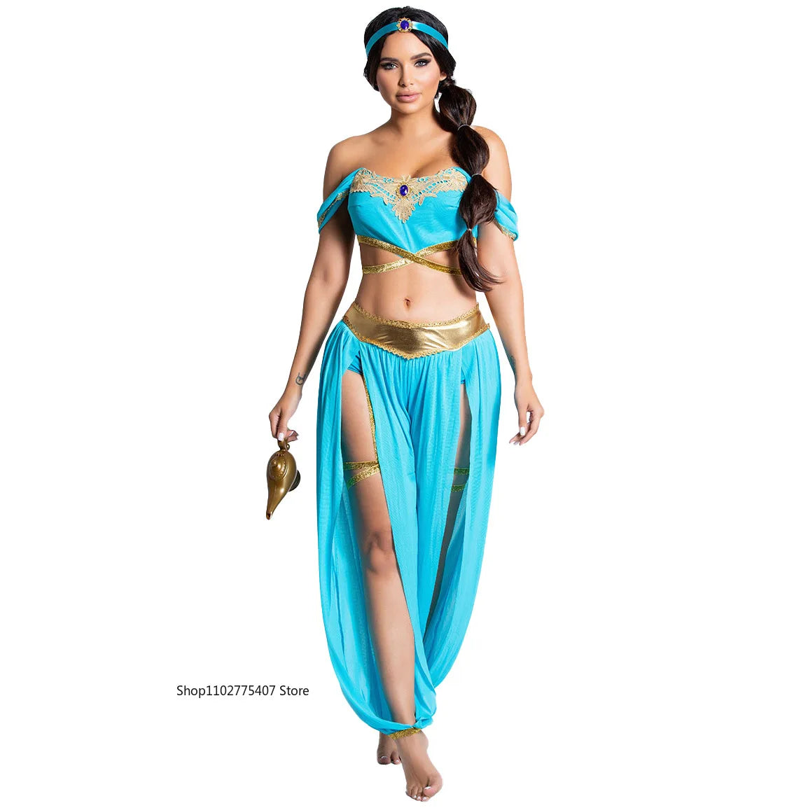 Women's Peacock Arabian Princess Halloween Costume