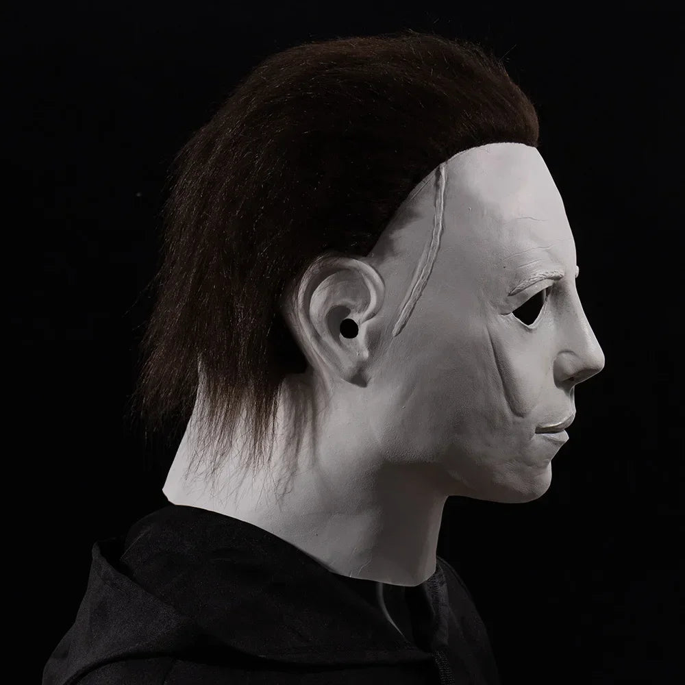 1978 Michael Myers Mask Halloween Costume Horror Bloody Killer Demon Latex Helmet Props - View 4