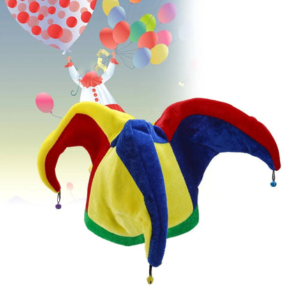 Adult Clown Colorful Hat Funny Ball Hats Accessories Costume - alternate view 4