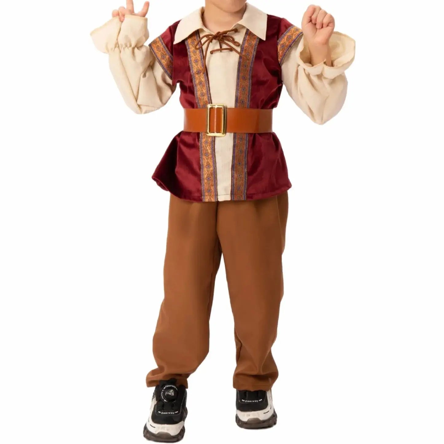 Kids' Witch Bat Capes Pleated Hats Costume - alternate view 2