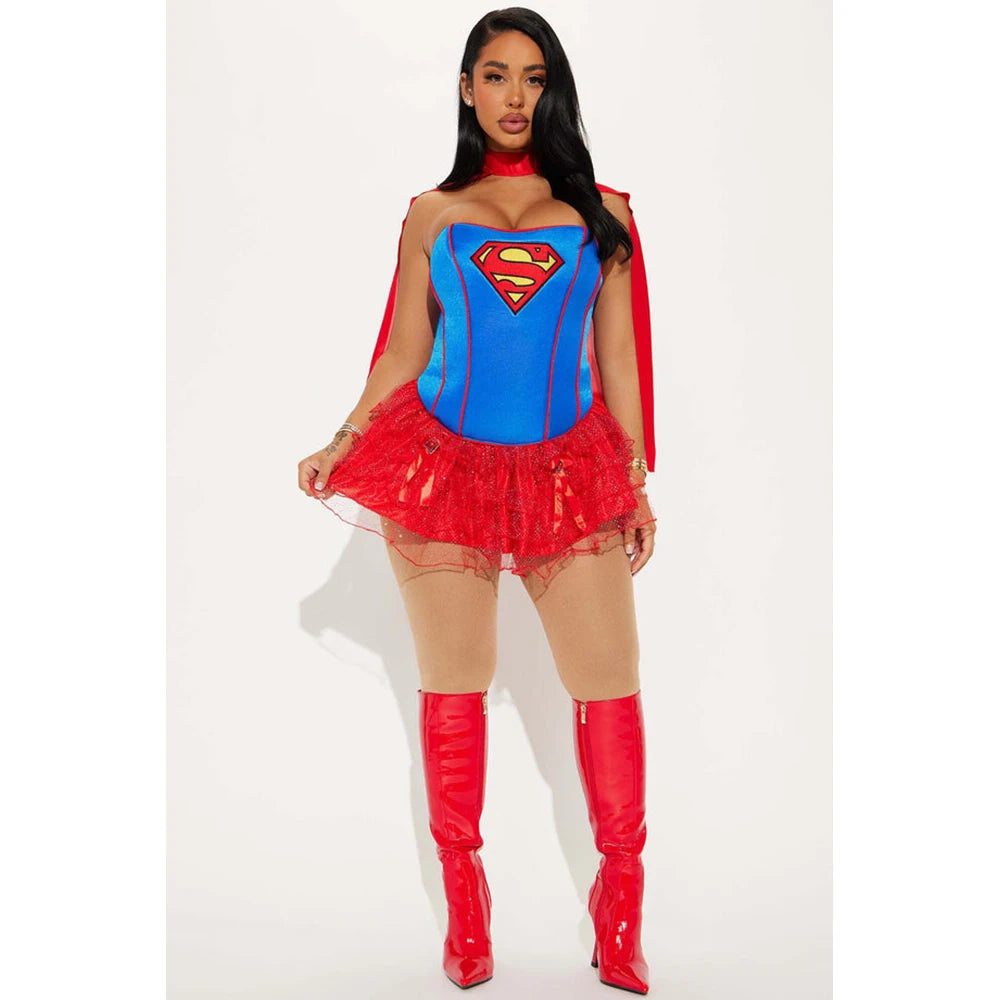 Kids' Cloak Supergirl Purim Birthday Halloween Costume - View 4