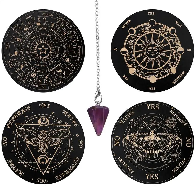 Wooden Star Pendulum Divination Board