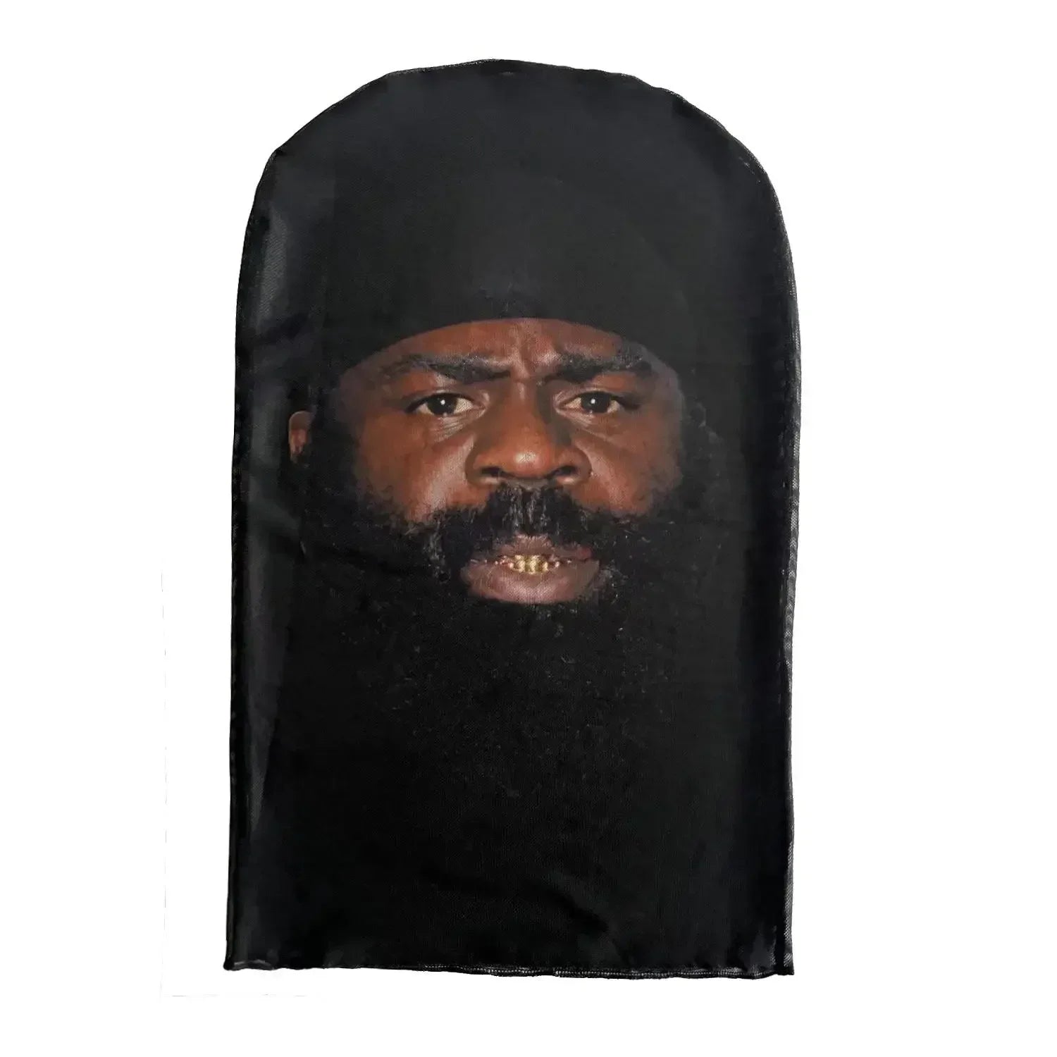 Costume Headwear Hip Hop Hood Hat Headgear 3D Printed Kanye Mask Elastic Mesh Halloween - 30
