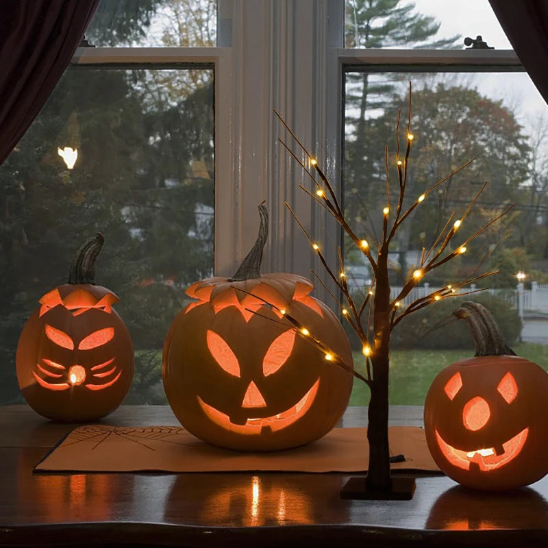 Halloween Decor LED Birch Tree Light Halloween Party Hanging Ornaments Tree - product image 3
