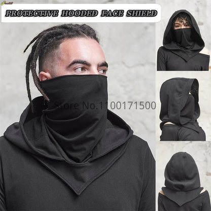 Unisex Halloween Costumes Medieval Mask Hat Costume Renaissance Hooded Cloak Cape Cowl - View 2
