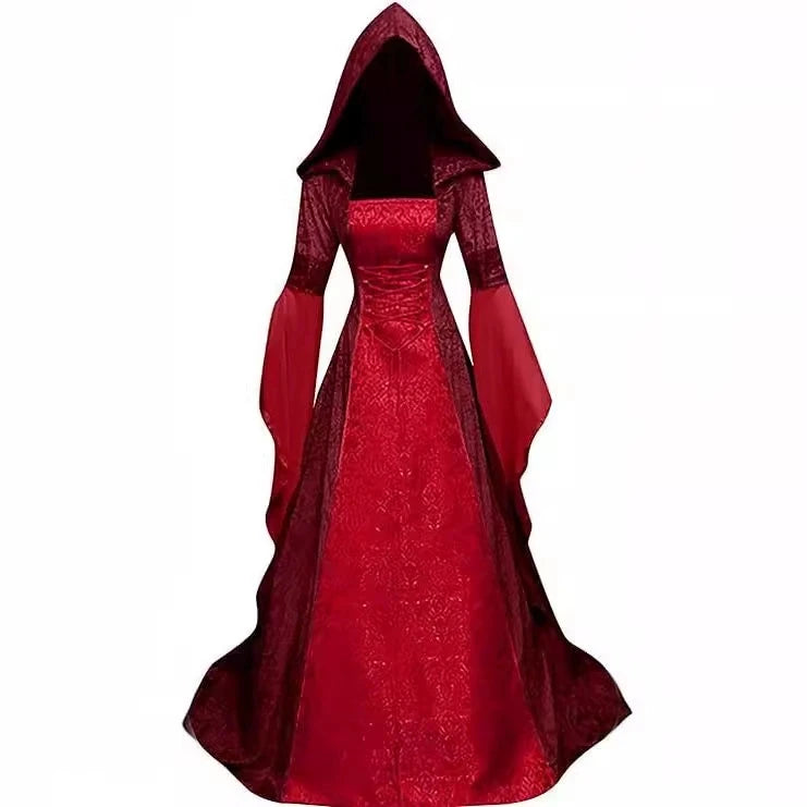 Witch Devil Halloween Costume for Women - Hooded