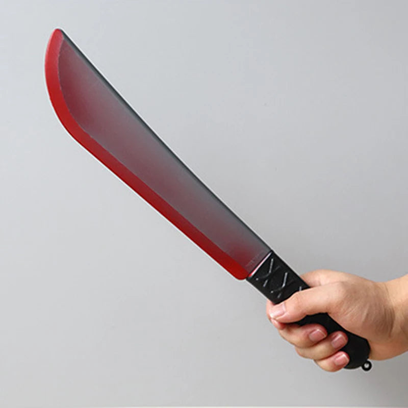 1Pc Simulation Terror Bloody Plastics Prop Knife Halloween Celebration Haunted House Decoration Party Supplies - product image 4