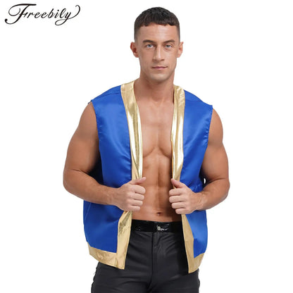 Men's Toad Game Character Open Front Loose Vest Waistcoat Costume