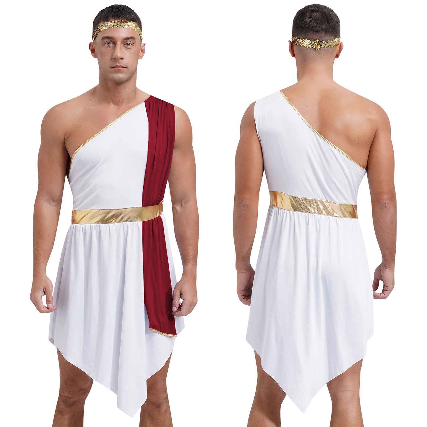 Men's Medieval Roman Greek Knight Warrior Ancient Costume - alternate view 8