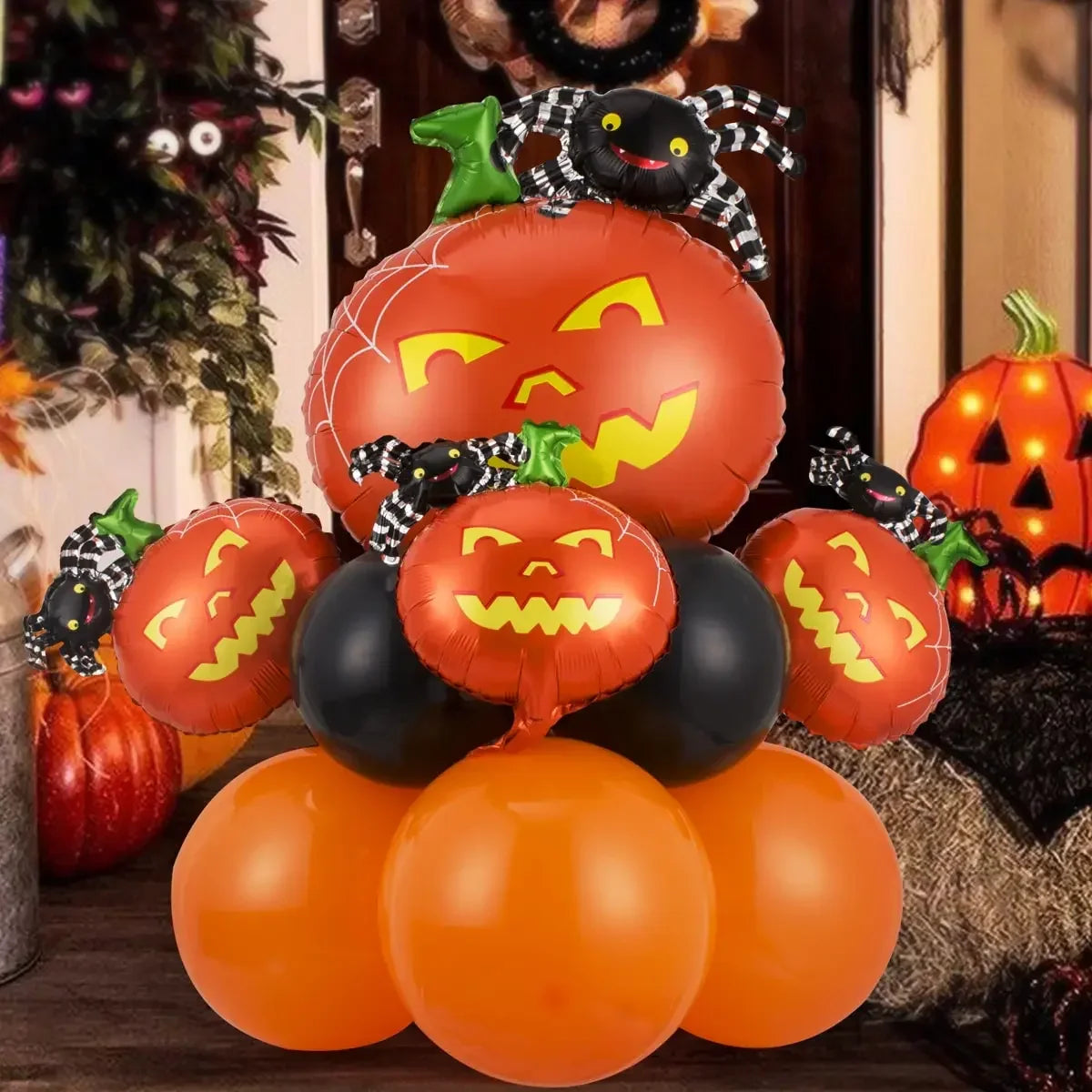 12–13 Piece Black & Orange Happy Halloween Balloon Set - product image 4