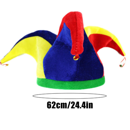 Adult Clown Colorful Hat Funny Ball Hats Accessories Costume - alternate view 3
