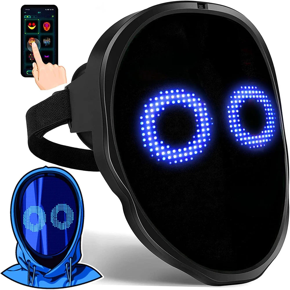 Programmable LED Halloween Mask with Bluetooth App