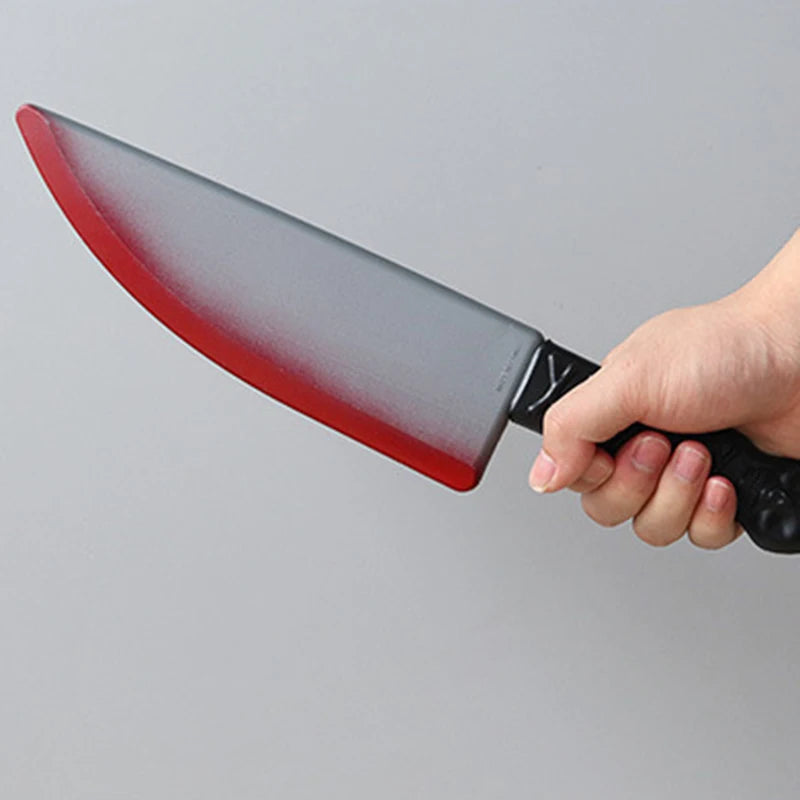 1Pc Simulation Terror Bloody Plastics Prop Knife Halloween Celebration Haunted House Decoration Party Supplies - product image 5
